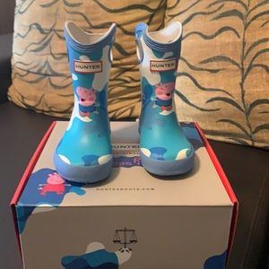 Hunter Peppa Pig Rain Boots, toddler sz UK 4/ US 5B 6G/ EU 21